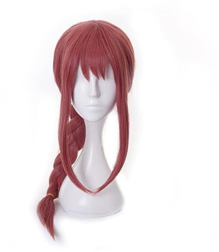 Makima Cosplay Wig Anime Chainsaw Man Cosplay Long Pink Braided Synthetic Hair Halloween Party Role Play Wigs