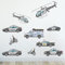 Sunnywall Wandsticker Wandtattoo Wandbild Baby Aufkleber Kinderzimmer Baby Wandaufkleber Spielzimmer (Polizei)