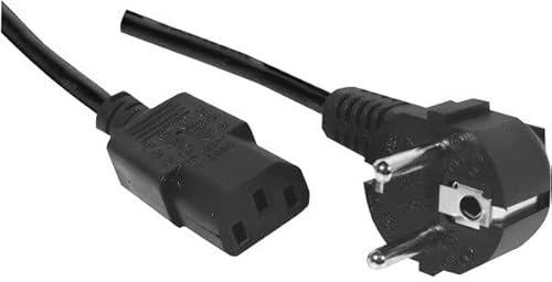 DACOMEX Sachet cordon d alimentation PC CEE7 / C13 noir - 1,8 m