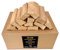 PINI Barbacoa de madera de haya, 10 kg, leña, 30-33 cm, para horno de pizza, barbacoa, ahumador, chimenea
