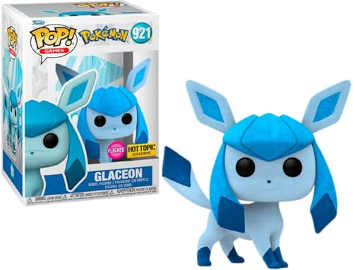 Funko Pop! Games Glaceon beflockte Hot Topic Exklusive Vinyl-Figur (DRM230302)
