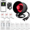 WIFI Alarm Home Security System, Wireless Burglar Alarm System with Loud 120dB Motion Sensor Siren, Window Door Alarms Door Sensor Remote Control for Shed Motorhome Garage