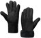 MGGMOKAY Herren Lederhandschuhe Schaffell Shearling Warme Winterhandschuhe,Schwarz,XL