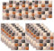 Adesivi per Piastrelle 20x20cm 18 pezzi Adesivi per Piastrelle 3D Mosaico Impermeabile PVC Autoadesivo Decorazione Adesivi Pavimento Bagno Cucina Parete Fai da Te Parati Impermeabile Buccia (18)