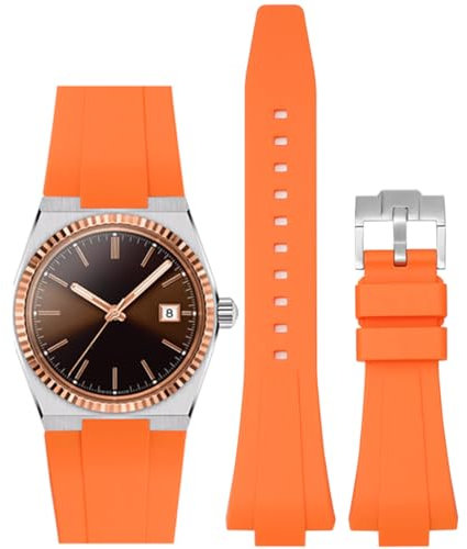 Stanchev Armband für Tissot PRX Serie - Schnellverschluss, Weiches Silikonband, 12 mm, für Herren und Damen, Ersatzarmbänder für 40 mm und 35 mm Uhren