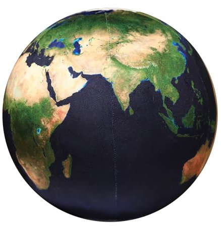 Sonne, Mond, Mars und Erde Plüschkissen, Universum-Serie Plüschtiere Realistische Stellare Planeten Kuscheltier (Dunkelblaue Erde,27cm)