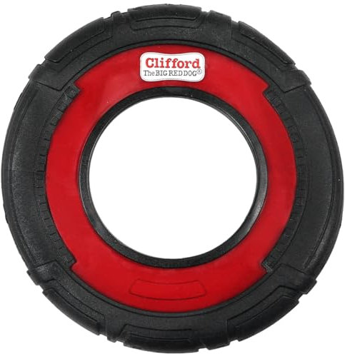 Clifford® Flying Disc Frisbee Hundespielzeug | Haltbare Hundefrisbee für Aggressive Kauer | Qualität, Starke Gummi-Frisbee für Hunde zum Apportieren, Werfen und Zerren