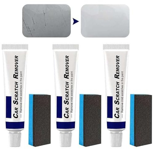 DMNQ 3Pcs Pasta Abrasiva Per Carrozzeria Rimuovi Graffi Auto Pasta Abrasiva Auto Rimuovi Graffi Plastica Pasta Lucidante Auto Ripara Graffi Carrozzeria Auto Pasta Abrasiva Graffi Auto