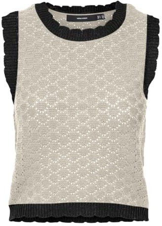 VERO Moda Damen Vmjackie Sl Short O-Neck Pullover Boo Pullover