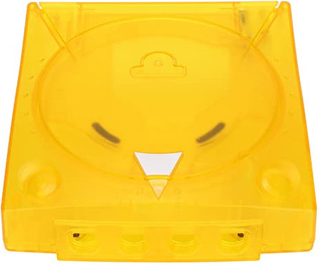 Durchscheinendes Kunststoffgehäuse, Retro-Kunststoffgehäuse für SE-GA Dreamcast DC, Gelb
