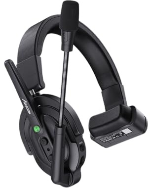 Accsoon - Como Host Headset - Dual-Mic-Umgebungsgeräuschunterdrückung für klare Sprachqualität - Ergonomisches Design - 400 Meter Reichweite