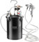 VEVOR Druckbehälter für Sprühfarbe, 15 L Druckbehälter, 60 psi einstellbarer Druck, Stahl-Druckbehälter-Farbbehälter mit Spritzpistole, Schläuchen, Druckmesser, für Heimdekoration, Industrielackierung