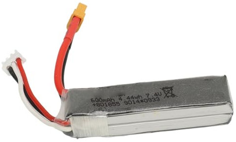 7.4V Lithium Battery Lightweight Portable Stable Multi Protec Battery for WLtoys XK K130 600mAh 45C 2S