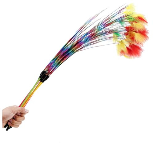 BUGUUYO Jouets pour Chats D'intérieur Jouets Amusants Interactif Arc-en-Ciel Couleur Aléatoire