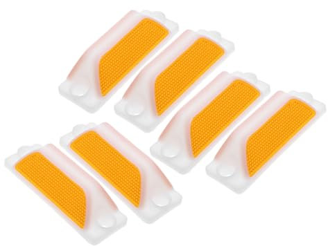 DOITOOL 6stücke Einfahrtsreflektor Led-fahrbahnmarkierungen Reflektoren Für Einfahrtsmarkierungen Fahrbahnmarkierungen Für Einfahrten Metallische Umrissmarkierungen Reflektormarkierungen b