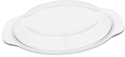 Zerodeko Microwave Dish Lid Cover Large Glass Splatter Cover for Food for Indoor Microwave Safe Easy to Clean