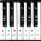 Ymapinc Piano Key Labels for Beginners, Removable Universal Piano 61 Keyboard Stickers Note Labels Keyboard Accessories Overlay for 88/76/61/54/49/37