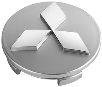 Yourdou Auto Nabendeckel für Mitsubishi Colt 2008-2012, Felgenkappen Radnabenkappen Wasserdicht Staub Nabenkappen Radnabendeckel Radnabenabdeckung Auto Zubehör,Silver1-60MM