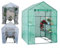 Jonikuper Serra in policarbonato da 1,5 x 3,4 m, grande serra con porte scorrevoli e finestre, per piante da giardino (PVC)