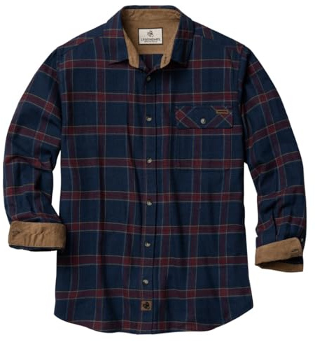 Legendary Whitetails Men's Buck Camp Flannel Shirt Button Down Shirt (Pack of 1)