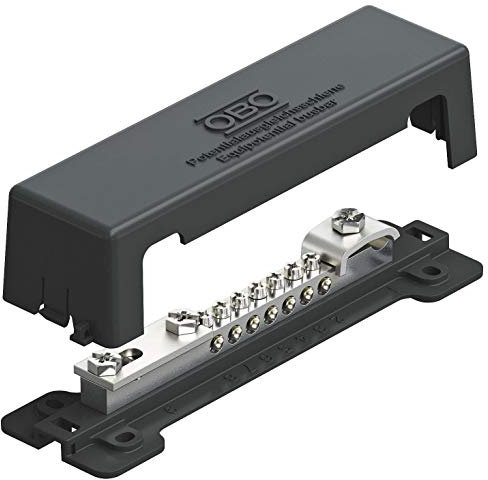 obo-bettermann Automatischer Prot. Sobr. Hoffnungsschimmer – Steckdosenleiste Potentialausgleich für Außen schwarz VA