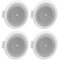 JBL 8124-4 inch Full-Range in-Ceiling Loudspeaker with 70 Volt/100 Volt Taps (4 Pack)