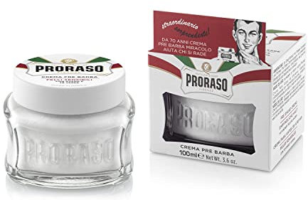 Proraso Anti-Reizungsrasiercreme vor und nach der Rasur (100 ml)