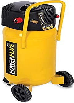 Upower PowerPlus POWX1750 - Compresseur 1500 W 50 L Sans huile Jaune