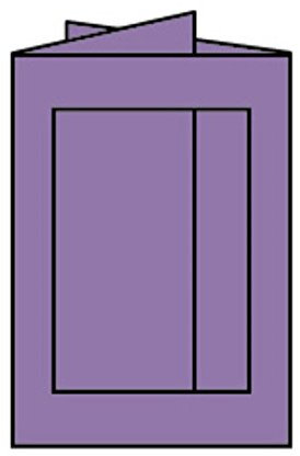 Paperado DL Briefumschläge, flieder (5 Stück)