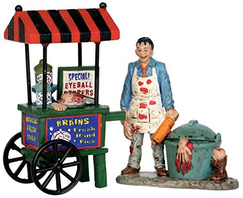 Lemax - Zombie Brains Foodcart - Set of 2