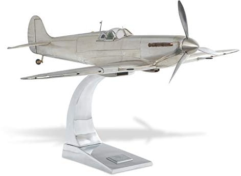 Authentic Models Brillibrum Modellflugzeug Supermarine Spitfire Plus Ständer Detailgetreu Metall Groß Flugzeug Bausatz Indoor Geschenke Geschenkidee