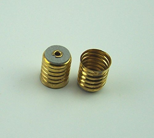 2 St. Fassung aus Metall E10. Elektrik für Krippen, Puppenstuben.