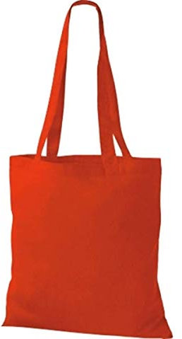 Shirtinstyle Premium Stoffbeutel Baumwolltasche Beutel Shopper Umhängetasche, Farbe brightred