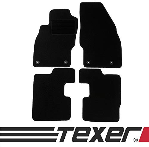 TEXER Textil Fußmatten Passend für Opel Corsa D Bj. 2006-2014 Basic