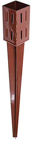 Dapetz® Facile à Saisir Poste Spike 75 X 75 X 750mm - 4 Aileté Pointe pour Sécuriser Clôture Postes