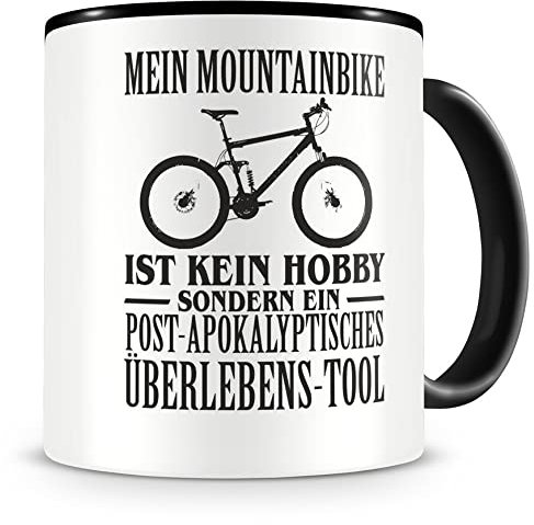 Samunshi® Mein Mountainbike ist kein Hobby Tasse Kaffeetasse Teetasse Kaffeepott Kaffeebecher Becher