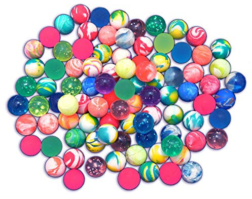 jameitop® 90 FLUMMIS gemixte Bunte Farben (Frost/Verlauf/Neon) 2 cm Spring Ball