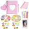 Yosuny Mini Album Schutzhülle 64 Taschen für 3 Zoll Fujifilm Instax Mini Filme, für Mini8 8+ Mini9 Mini11 70 90 25 50s 7s Liplay,Kodak/HP Sprocke (Pink)