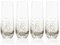 Trinkware Goldosa Lot de 4 flûtes à champagne sans pied avec lustre doré – Lot de 4 verres à mimosa – 255 g