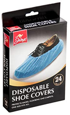 24x Disposable Shoe Covers Overshoes One Size