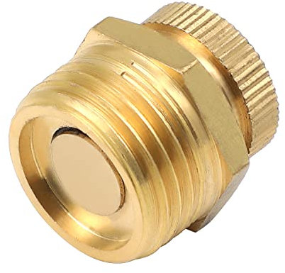Othmro Air Compressor Male Thread Water Drain Valve Brass Tone 1/2 20mm thread 1pcs