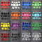 Boutons complets mats D-pad R1 L1 R2 L2 Touches ABXY pour manette Sony Playstion 4 PS4 Pro JDS-040 (bleu clair)