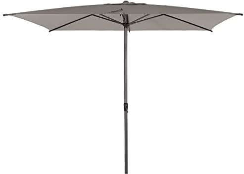 Hespéride - Parasol droit rectangulaire Loompa Taupe