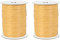 2 Stück Papier Bastband Rollen 200 Yards für Kraftverpackung und Dekoration (Gold)