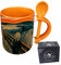 My Custom Style Tazza Arancio+cucchiaino#Arte-L'urlo Munch#325ml