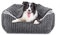JOEJOY Rectangle XL Dog Bed Warm Hooded Dog Bed, Luxury Super Soft Pet Cave Bed Washable, Fits Up To 20/30/40/60lbs Pets