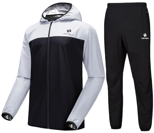 HOTSUIT Sauna vêtement pour homme Sudation vest et pantalon combinaision de sudation de homme pour exercice de haute intensité ou sport en Gym