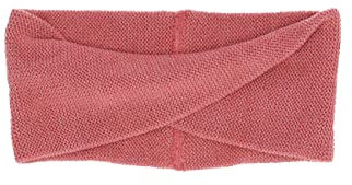 Sterntaler Baby Mädchen Stirnband Baby Strick Wickeloptik Winter-Stirnband - Baby Stirnband - aus Baumwolle mit Glitzer - rosa, 57