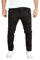 PITTMAN Andrew - Chinos Hosen Herren - Männer Stoffhose Slim Fit - Schwarze Chinohosen Stretch, Schwarz (Black Meteorite 194008), W38/L32