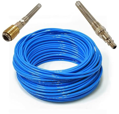 La zappa Tubo per compressore Antipiega, abbacchiatore ed Accessori Pneumatici con raccordi rapidi (20 mt)